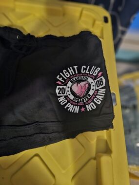 Fight Club Graphic Black Women's Shorts - No Pain No Gain